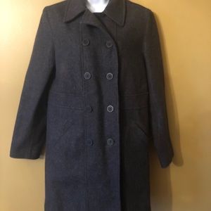 Gap Gray Wool blend coat size small